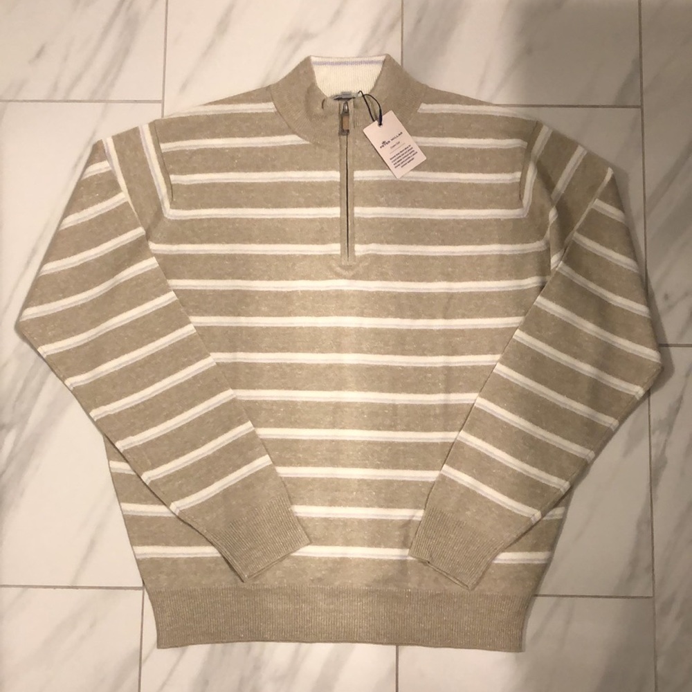 Men’s Peter Millar Quarter Zip Pullover Sweater